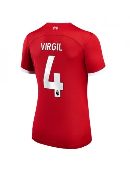 Liverpool Virgil van Dijk #4 Replika Hemmakläder Dam 2023-24 Kortärmad